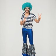 Disfraz Disco Blue - Años 70s / Hombre Adulto